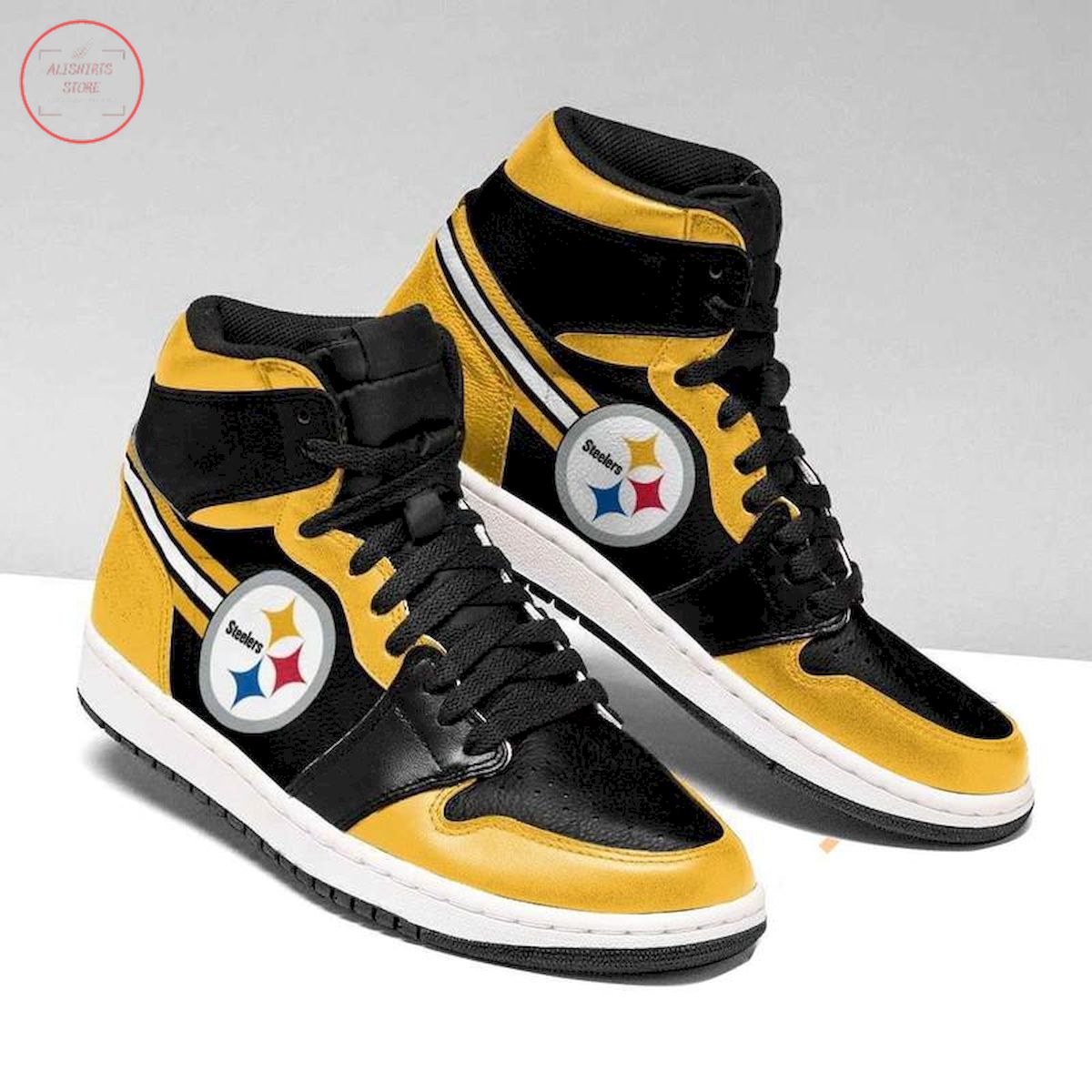 Pittsburgh Steelers Nfl High Air Jordan 1 Sneakers