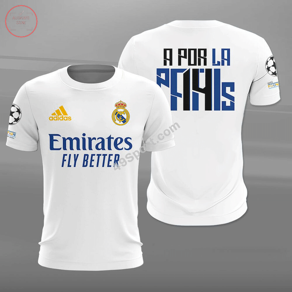 Real Madrid A Por La 14 All Over Printed Shirt