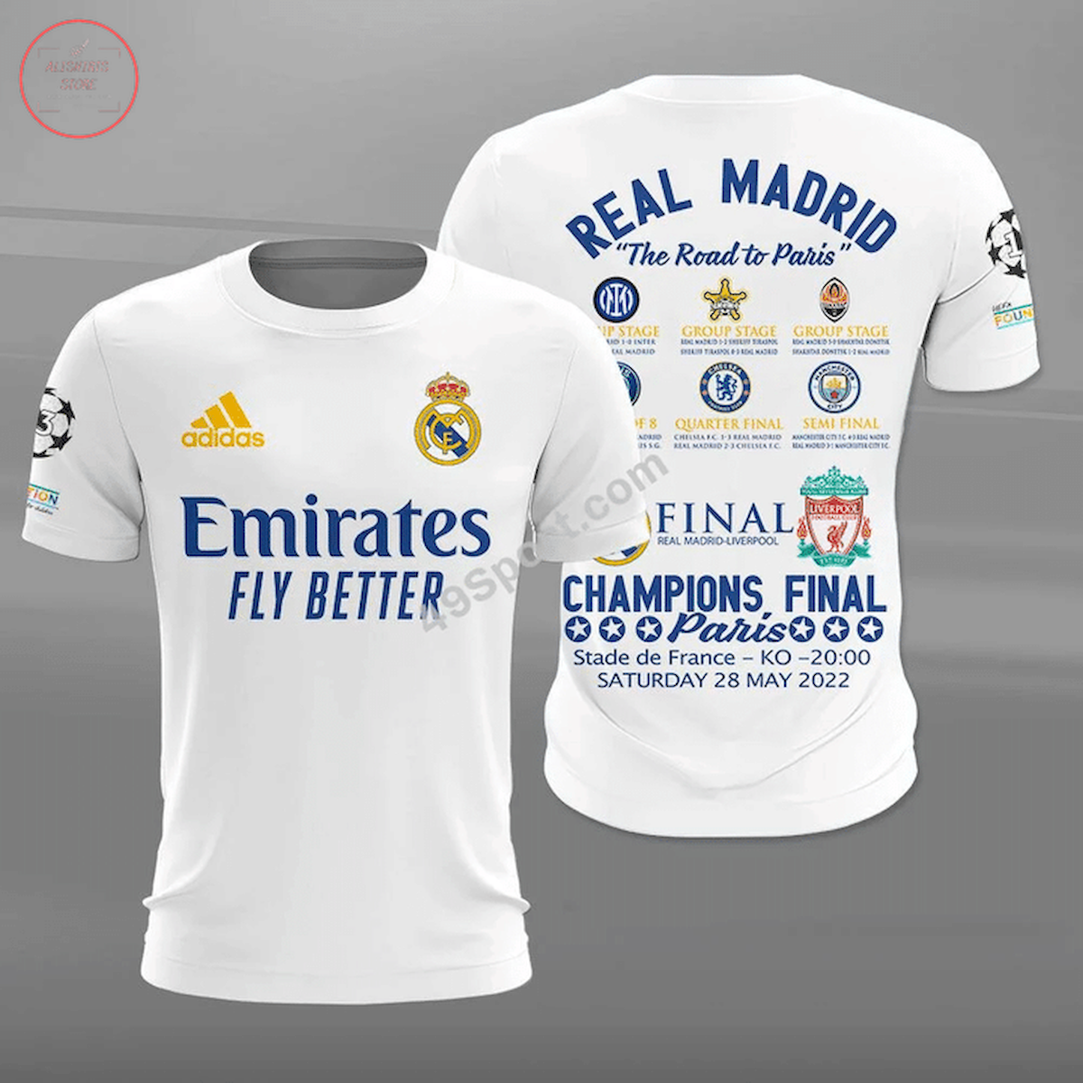 Real Madrid Champions Final Paris Shirts 3d