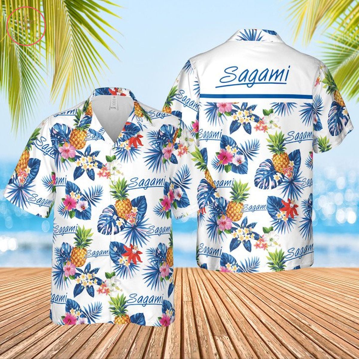 Sagami Condoms Hawaiian Shirt and Shorts