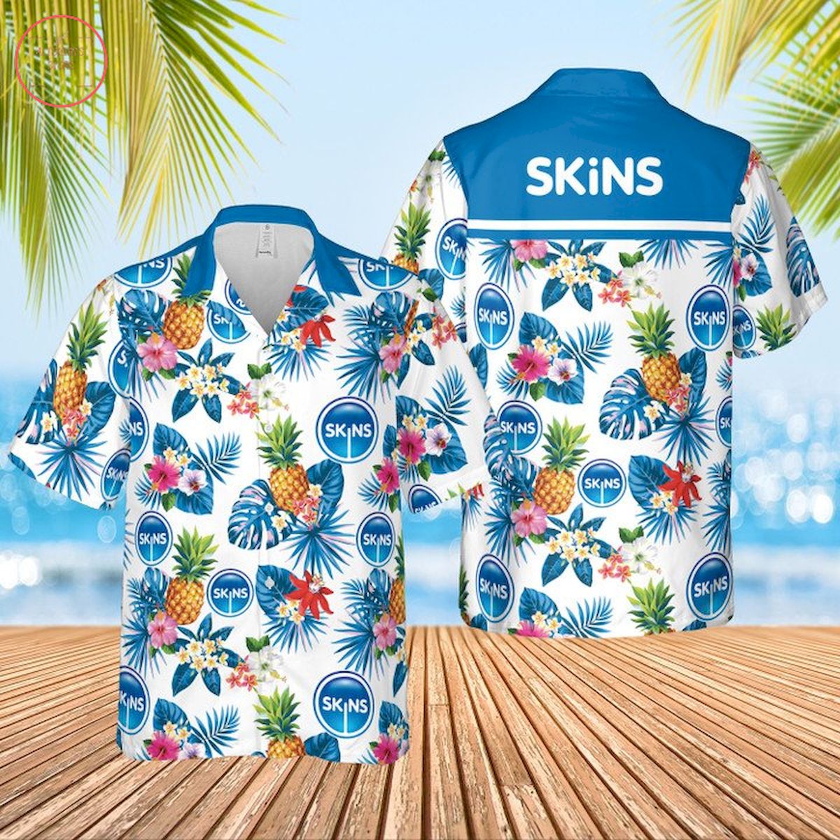 Skins Condoms Hawaiian Shirt and Shorts