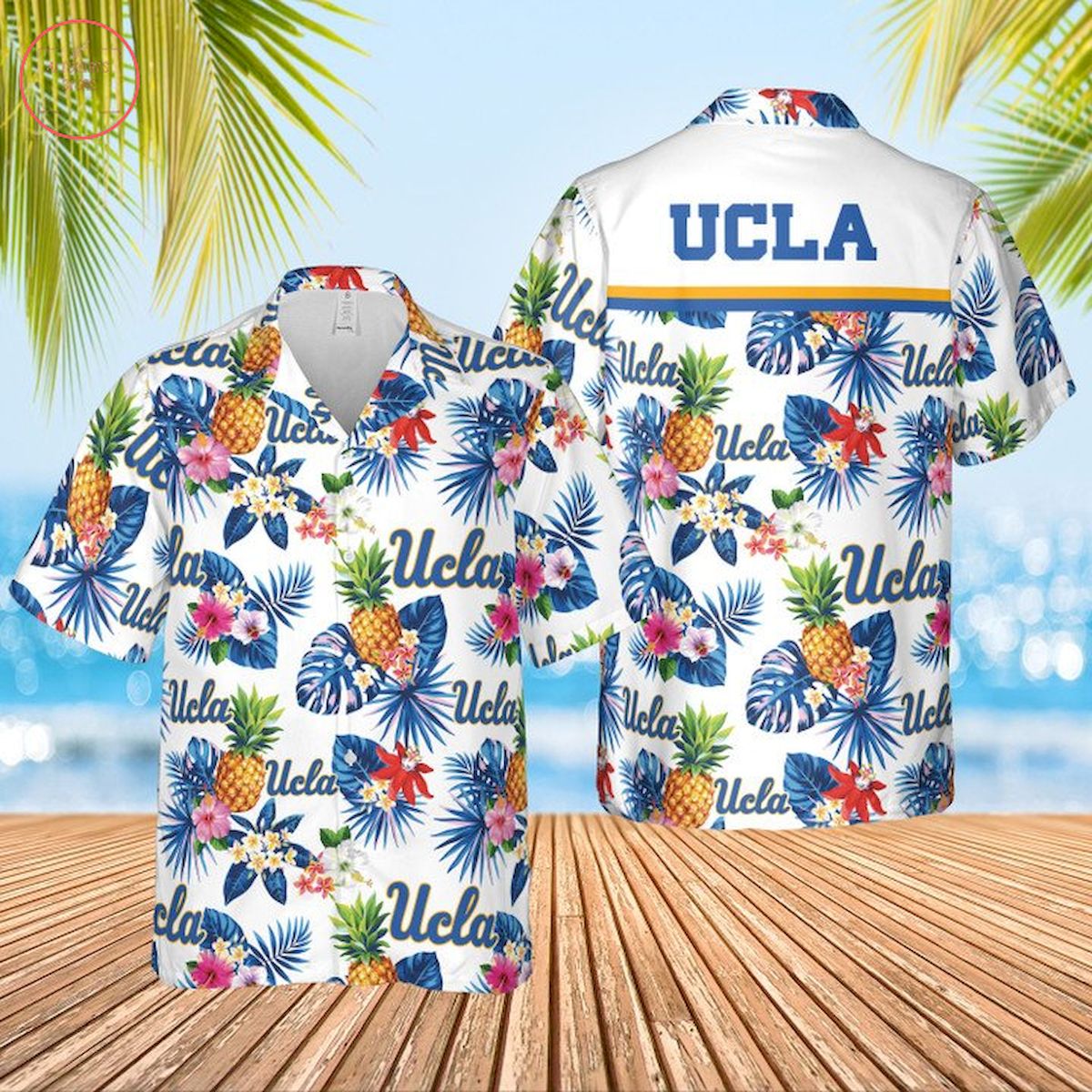 UCLA Bruins Basketball Hawaiian Shirt and Shorts