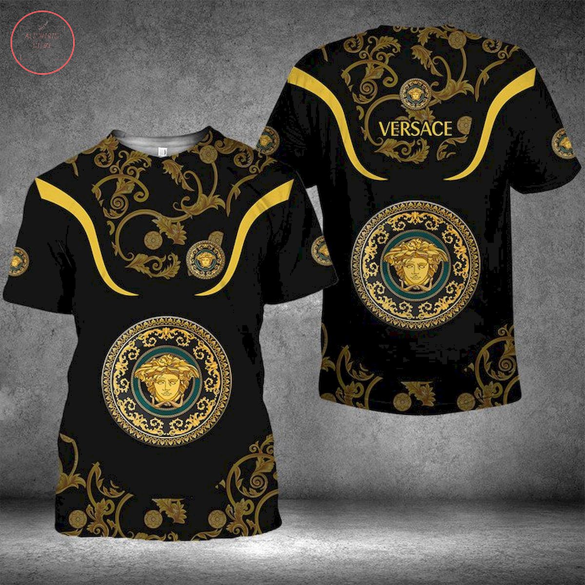 Versace Medusa Luxury Brand All Over Printed Shirt