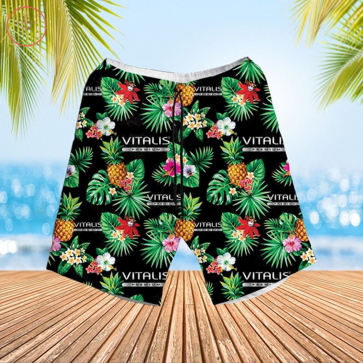Vitalis Condoms Hawaiian Shirt and Shorts
