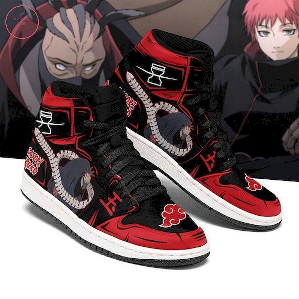 [Available] Naruto Sasori Hiruko Akatsuki High Air Jordan 1 Sneakers ...