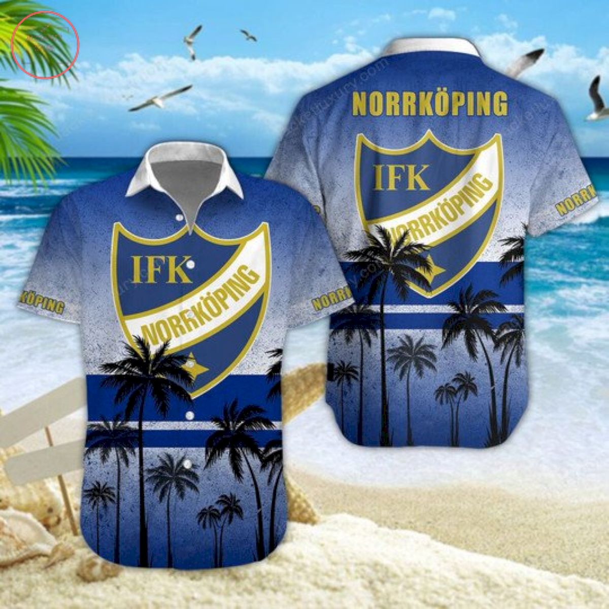 Allsvenskan IFK Norrkoping Beach Hawaiian Shirt and Short