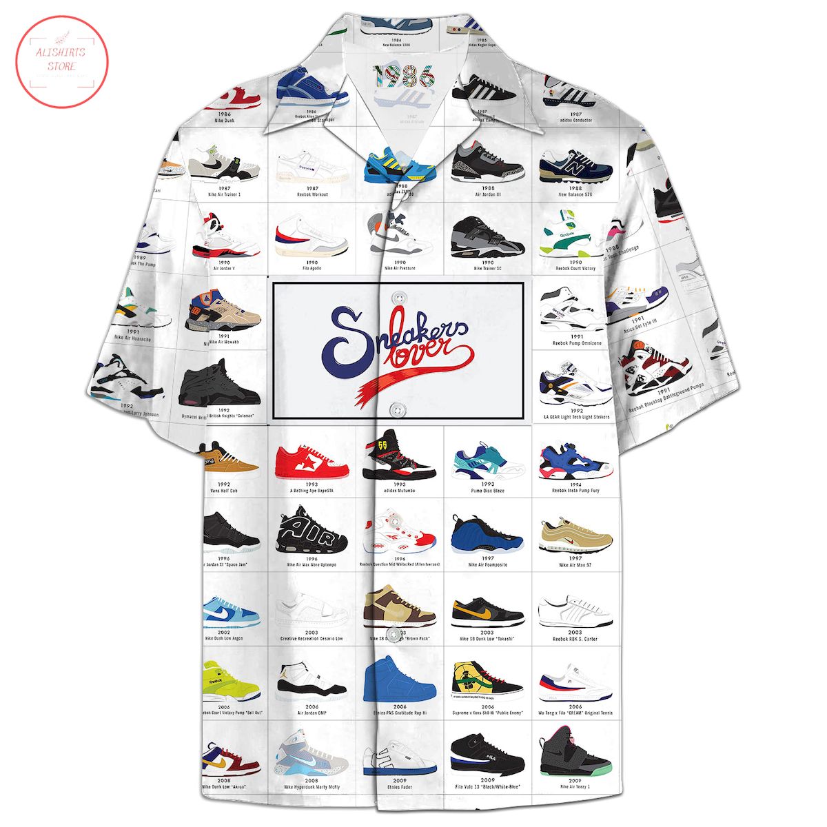 A Visual Compendium of Sneakers Hawaiian Shirt