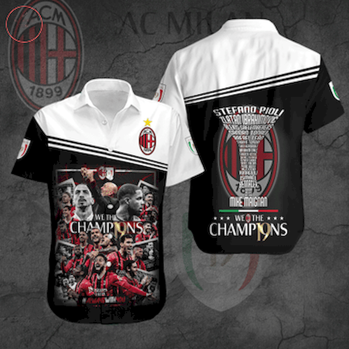AC Milan Always With You Hawaiian Shirt