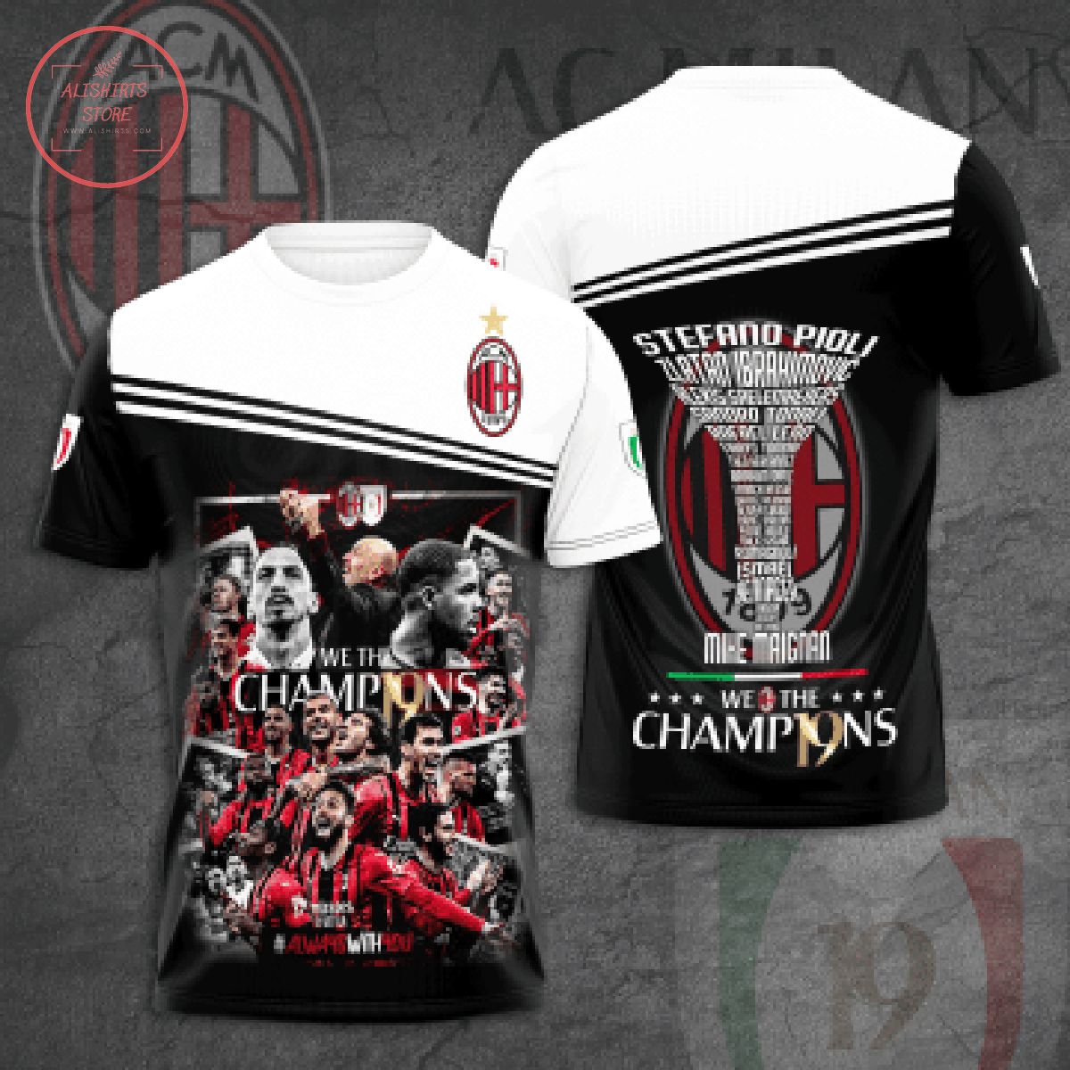 AC Milan We The Champions All Over Printed Shirt