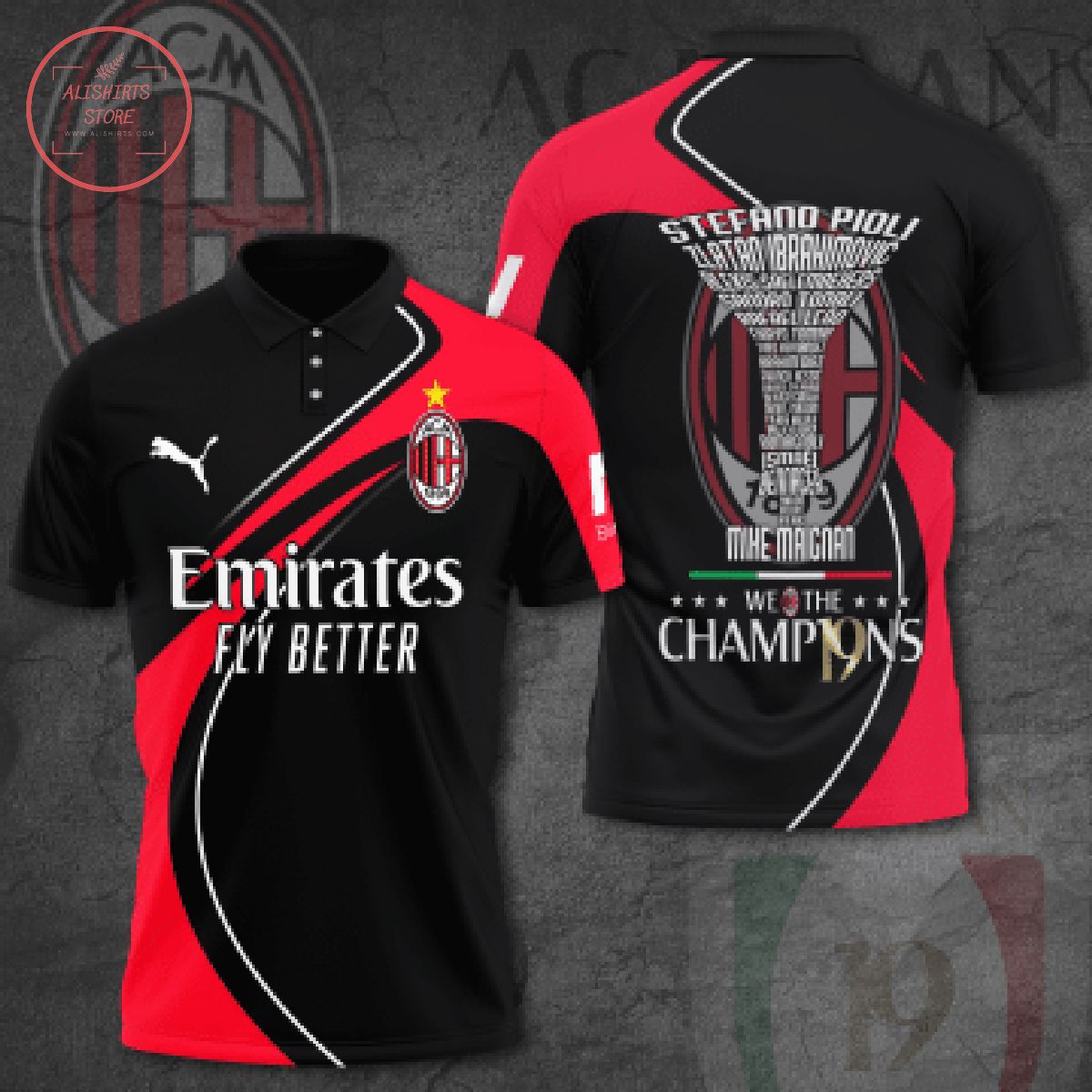 AC Milan We The Champions Hawaiian Shirt