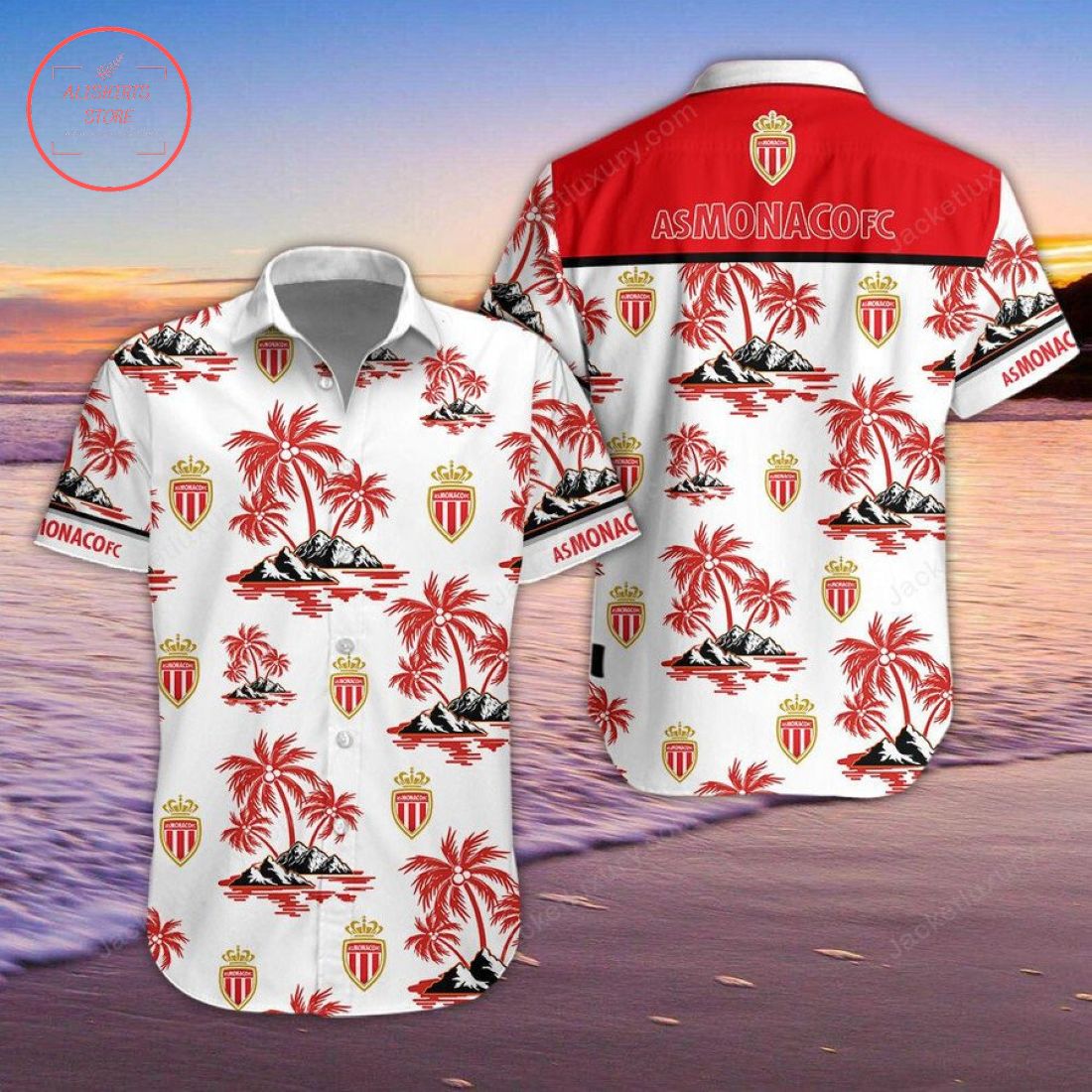 AS Monaco Hawaiian Shirt and Shorts