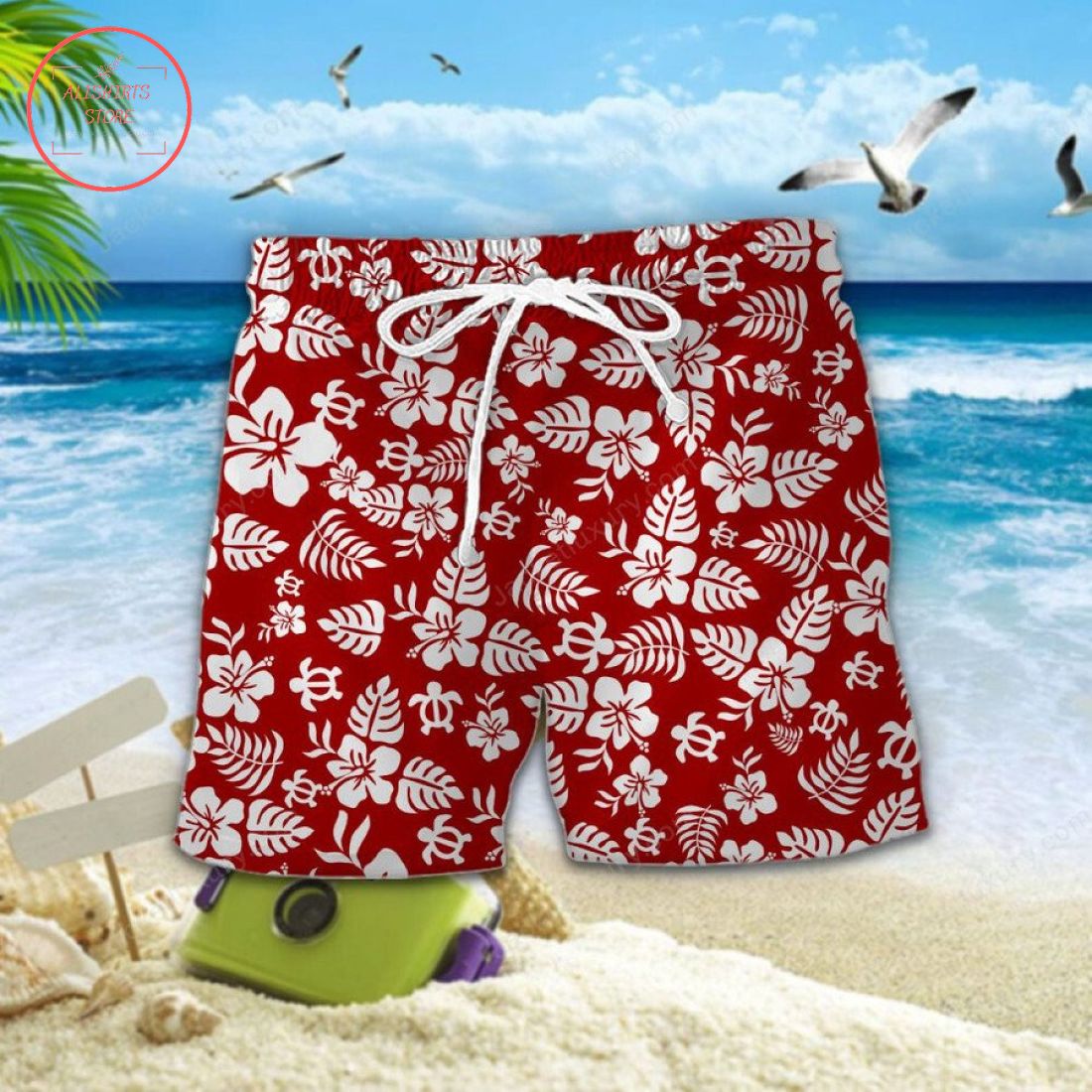 Accrington Stanley FC Aloha Hawaiian Shirt and Beach Shorts