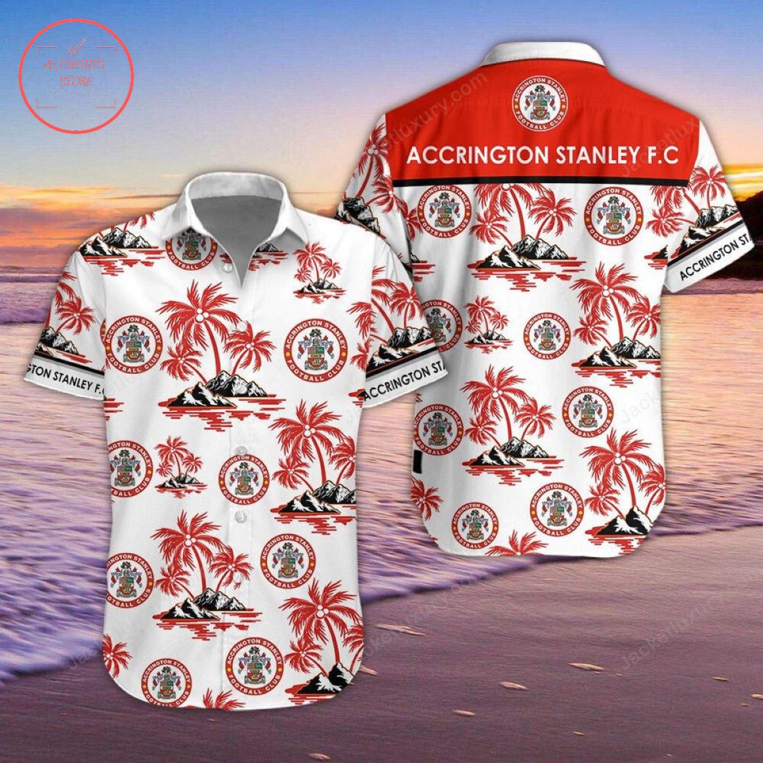 Accrington Stanley FC Hawaiian Shirt and Beach Shorts