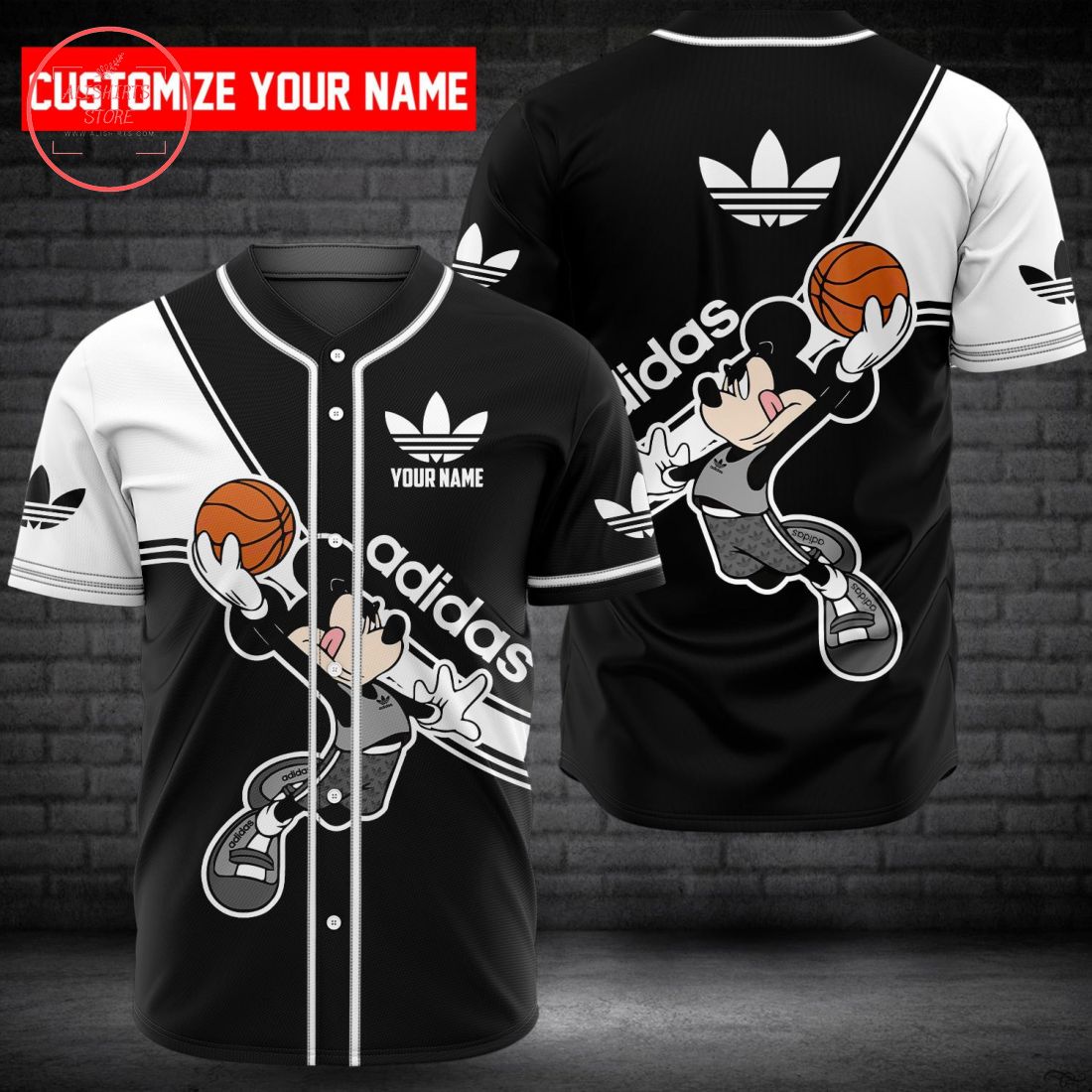 Adidas Originals Custom name Baseball Jersey