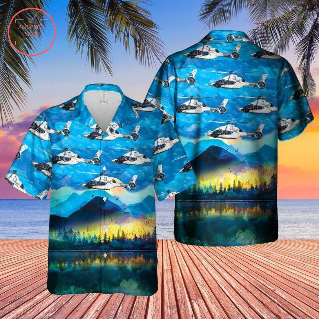 Airbus Helicopters Hawaiian Shirt