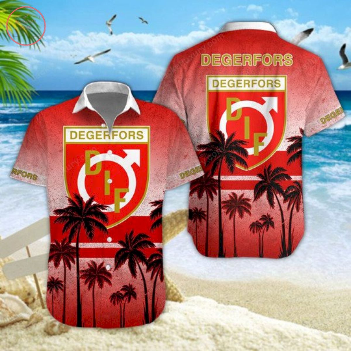 Allsvenskan Degerfors Beach Hawaiian Shirt and Short