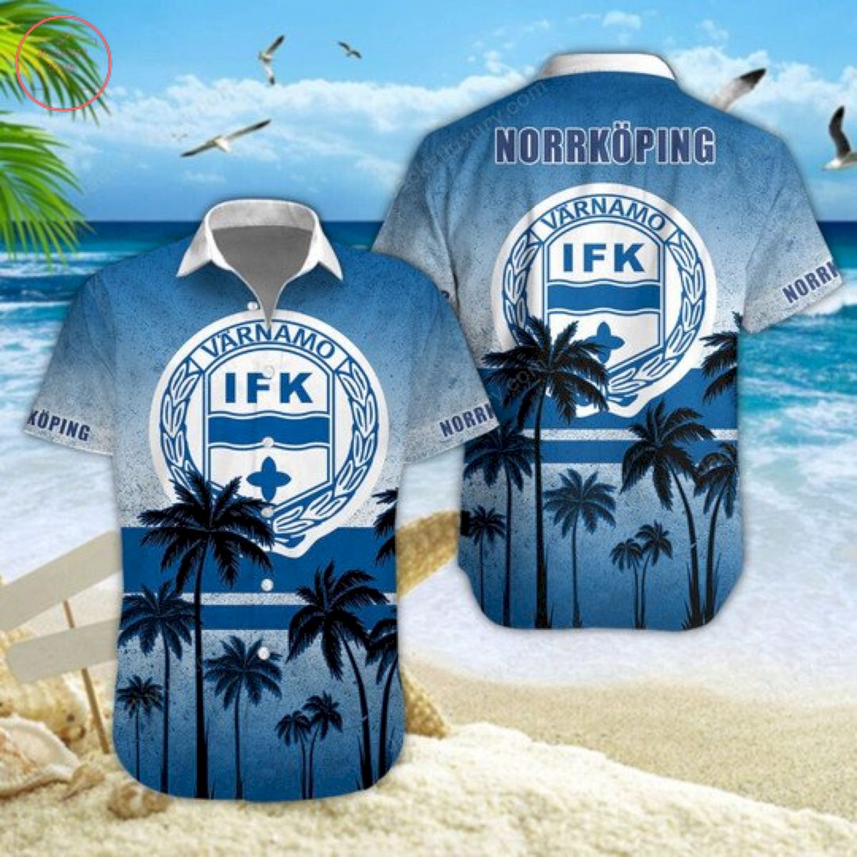 Allsvenskan IFK Varnamo Beach Hawaiian Shirt and Short