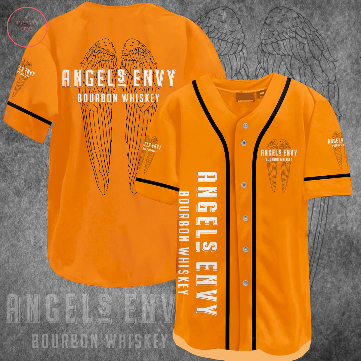 Angels Envy Bourbon Baseball Jersey