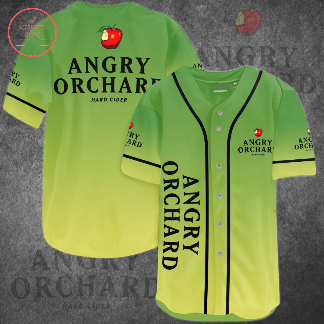 Angry Orchard Green Apple Baseball Jersey