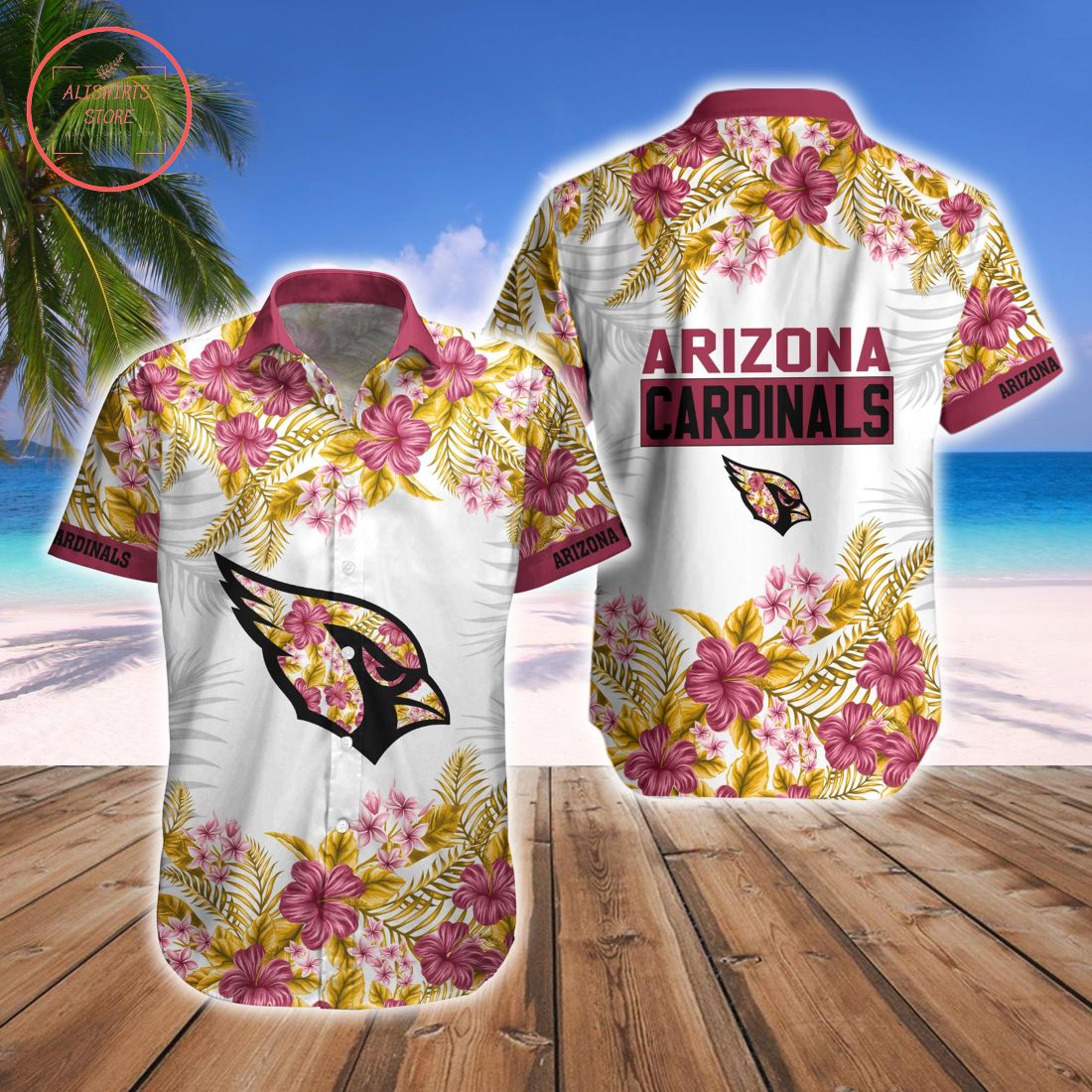 Arizona Cardinals Combo Hawaiian Shirt and Shorts