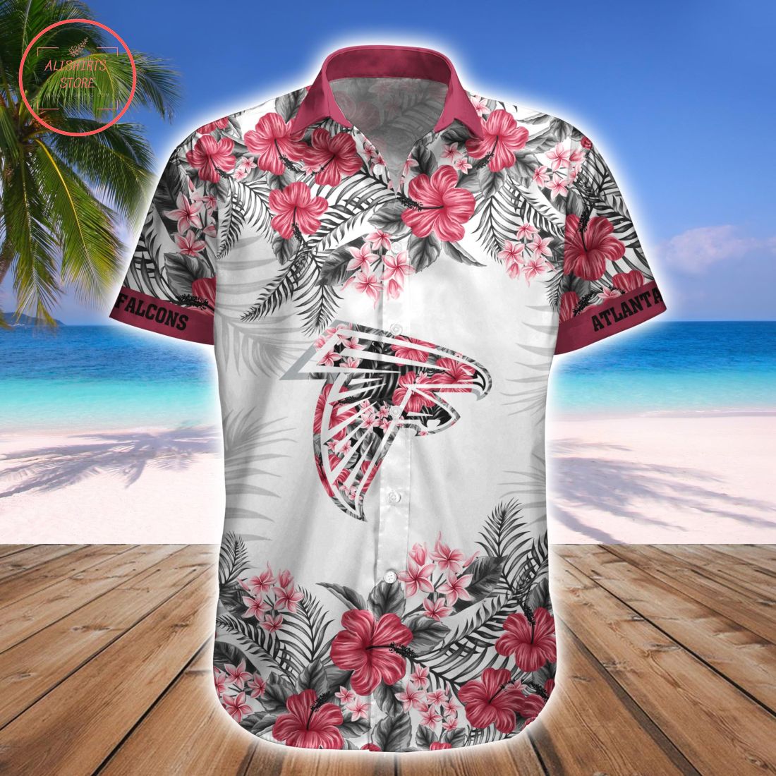 Atlanta Falcons Combo Hawaiian Shirt and Shorts