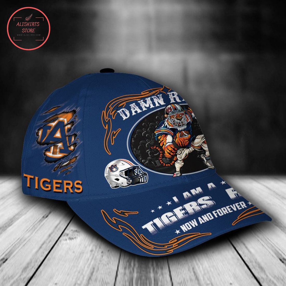 Auburn Tigers NCAA Classic Cap Mascot Custom Name