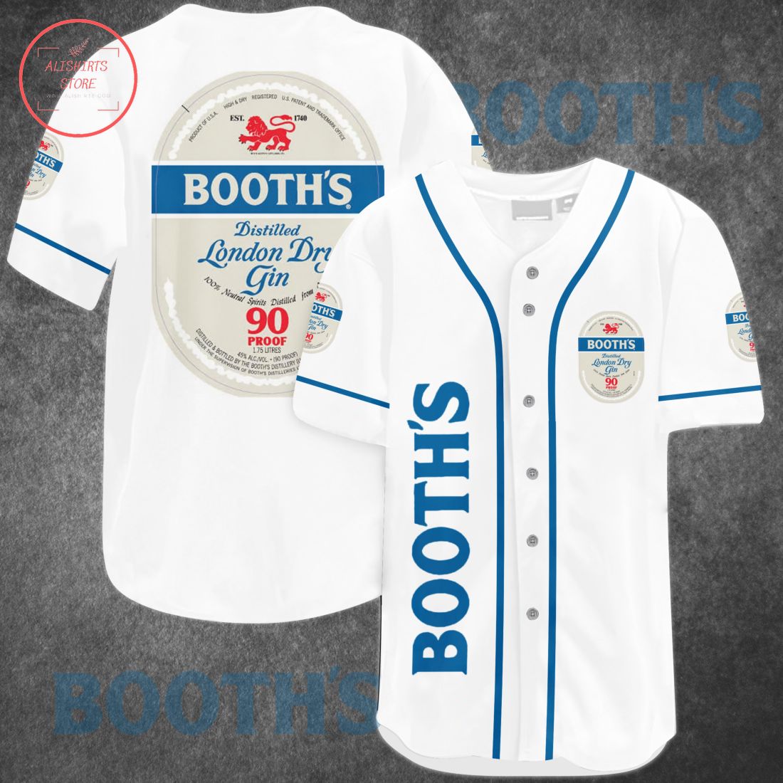 Booth’s Gin Baseball Jersey