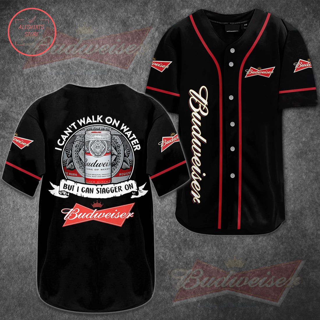 Budweiser Stagger On Baseball Jersey