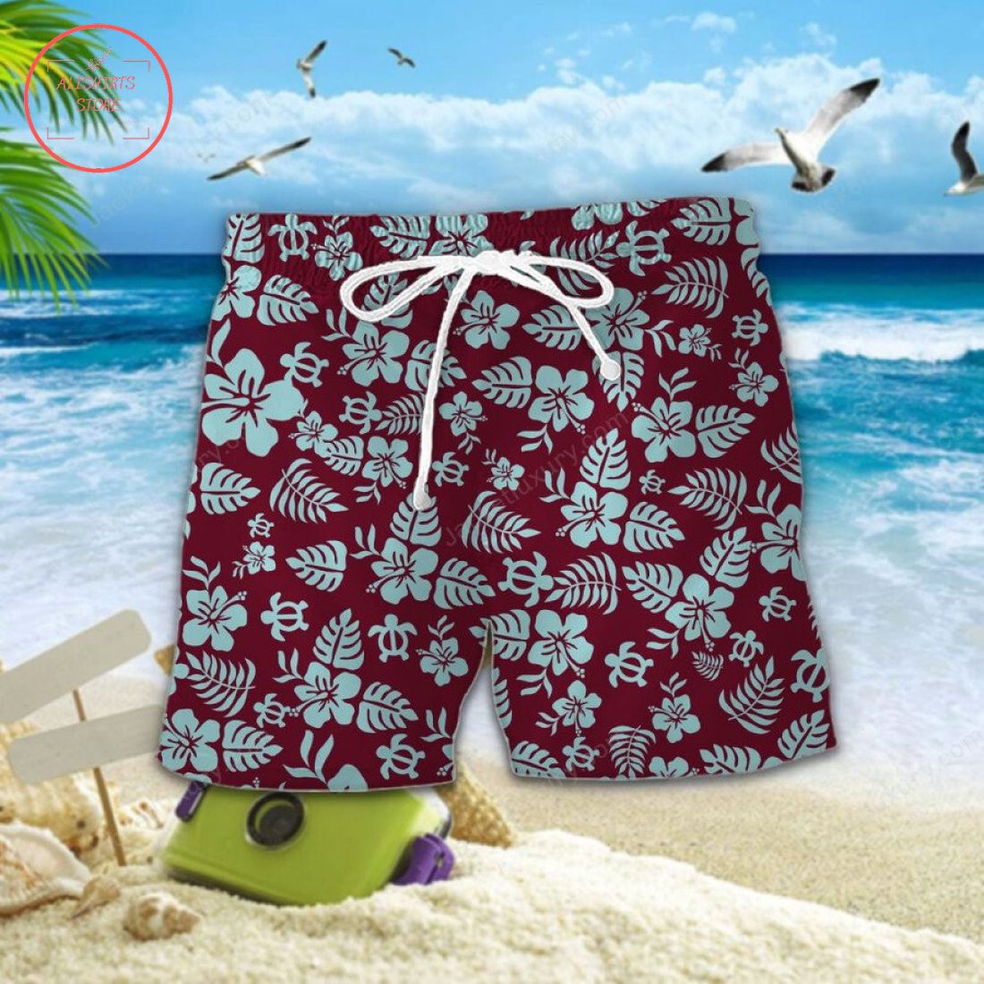 Burnley FC Aloha Hawaiian Shirt and Beach Shorts