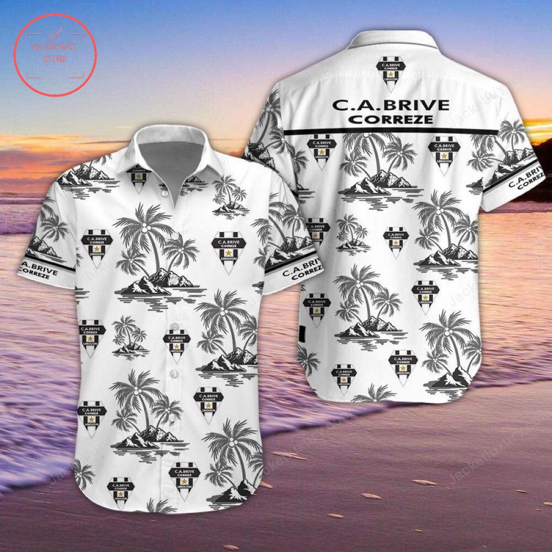 CA Brive Hawaiian Shirt and Beach Shorts