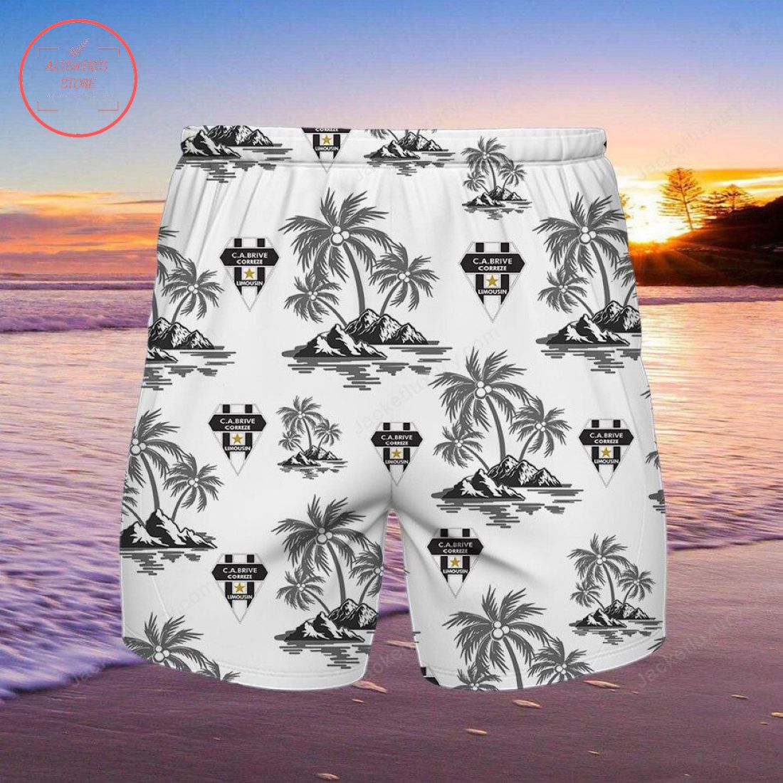 CA Brive Hawaiian Shirt and Beach Shorts