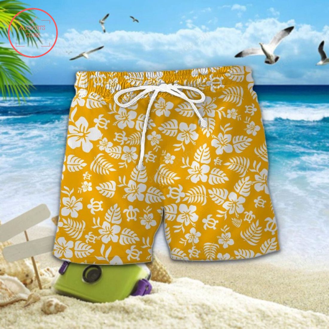 Cambridge United FC Aloha Hawaiian Shirt and Beach Shorts