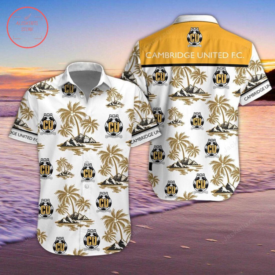 Cambridge United FC Hawaiian Shirt and Beach Shorts