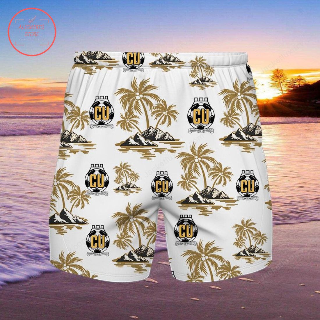 Cambridge United FC Hawaiian Shirt and Beach Shorts