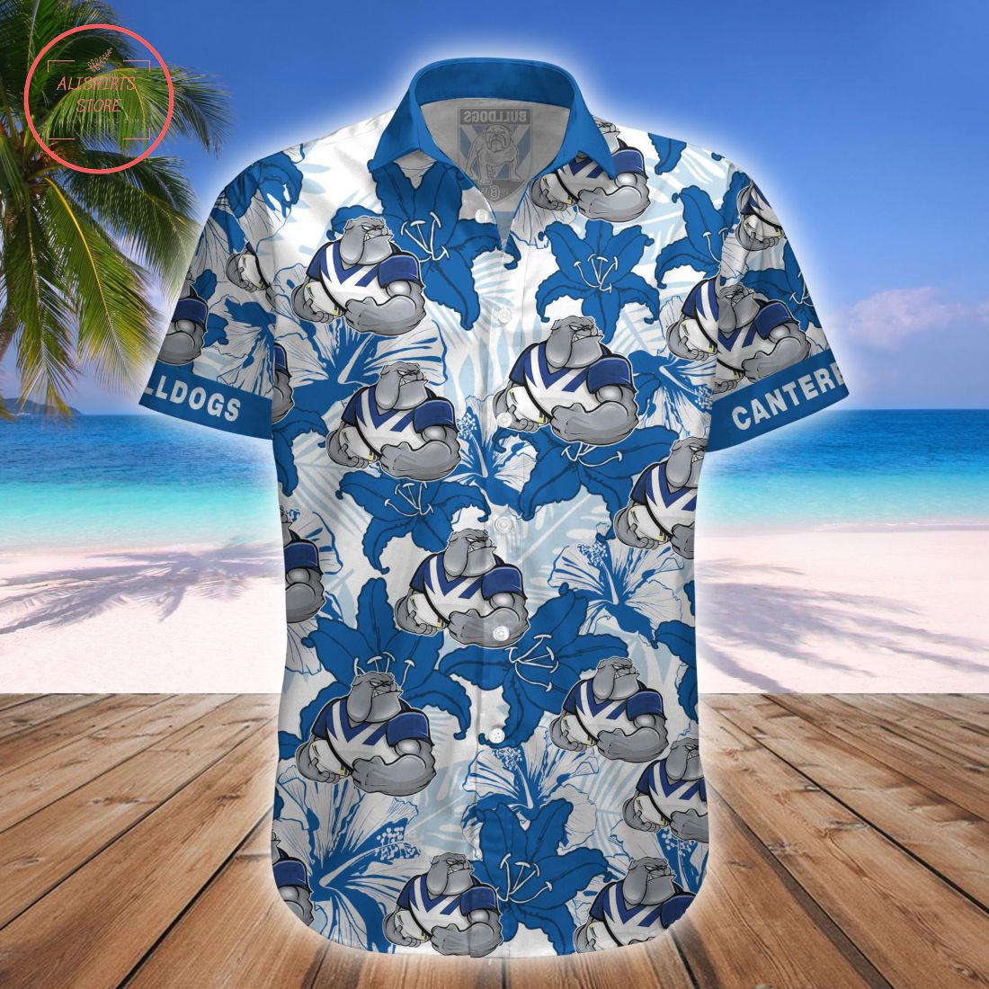 Canterbury Bankstown Bulldogs Mascot Hawaiian Shirt