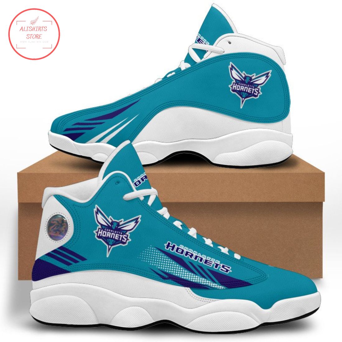 Charlotte Hornets Air Jordan 13 Sneaker Shoes