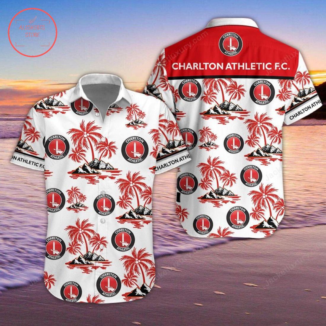 Charlton Athletic FC Hawaiian Shirt and Beach Shorts