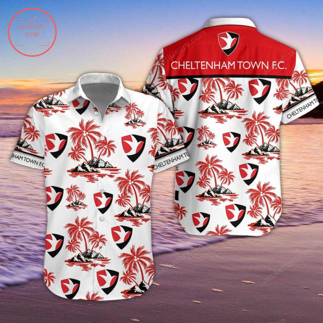 Cheltenham Town FC Hawaiian Shirt and Beach Shorts