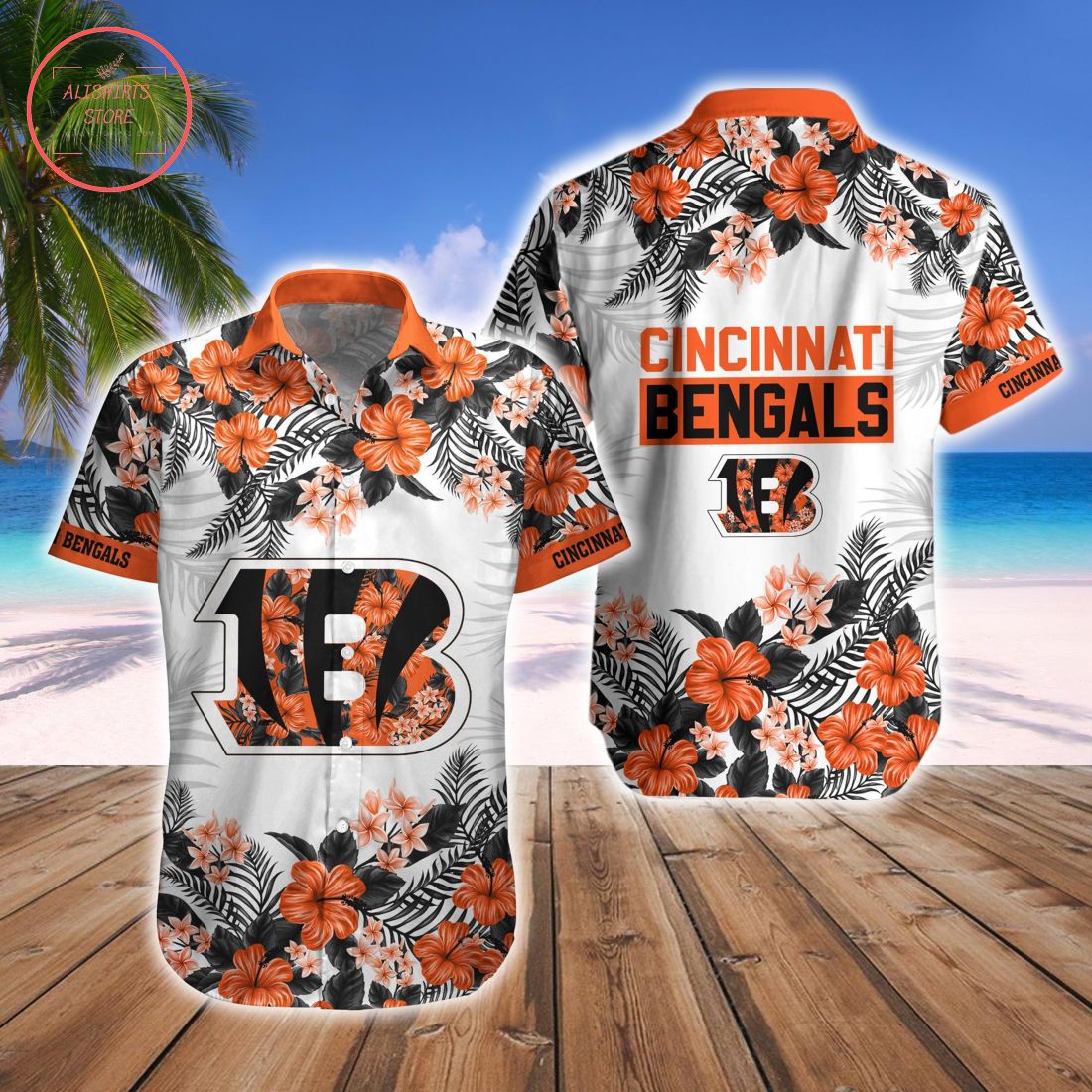 Cincinnati Bengals Combo Hawaiian Shirt and Shorts
