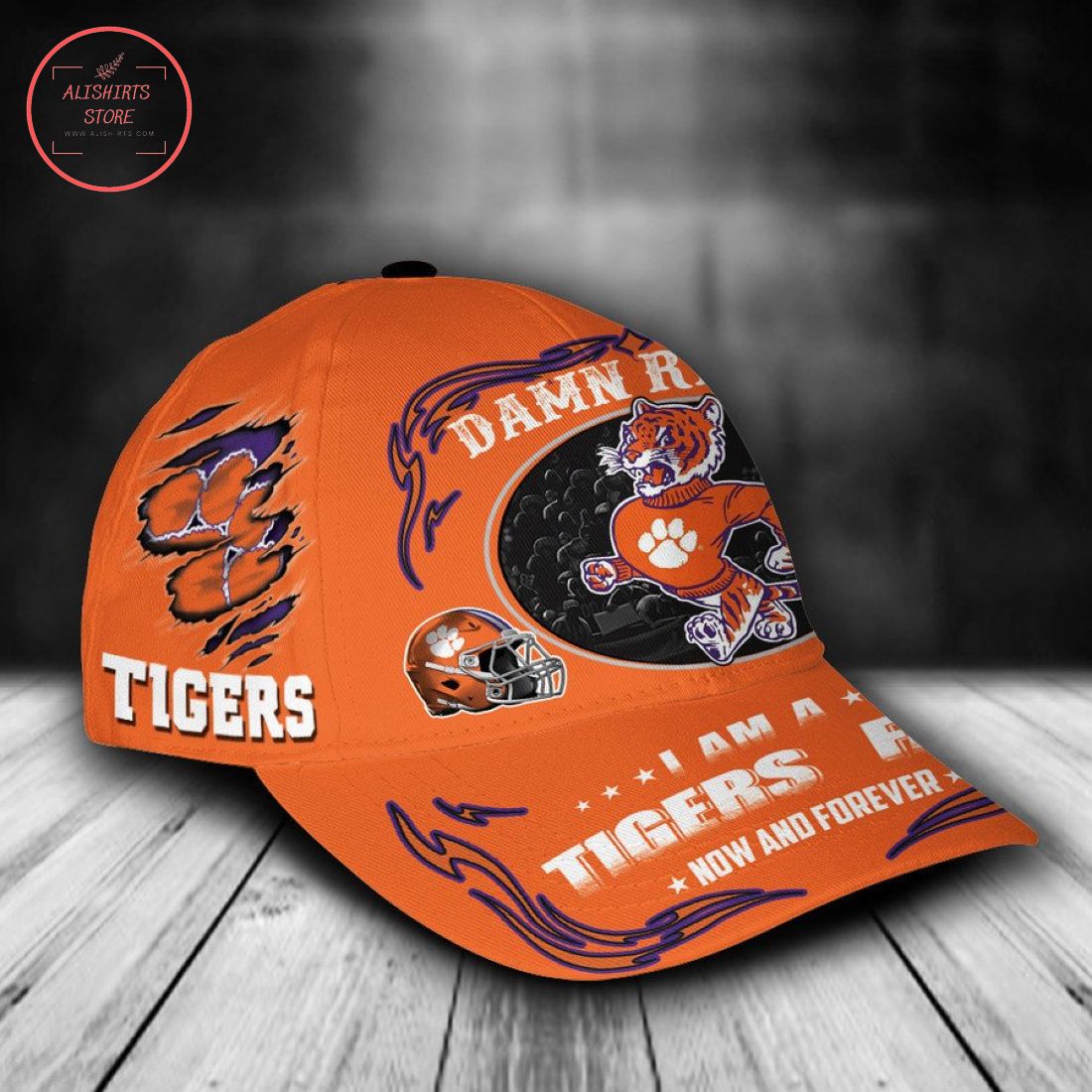 Clemson Tigers NCAA Classic Cap Mascot Custom Name