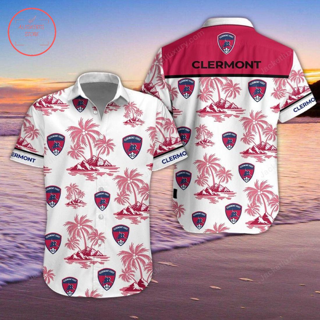 Clermont Foot Auvergne 63 Hawaiian Shirt and Shorts