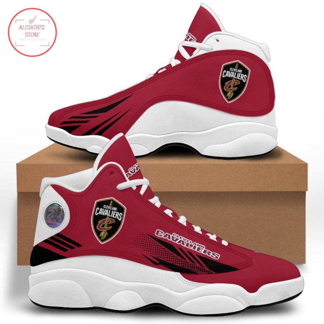 Cleveland Cavaliers Air Jordan 13 Sneaker Shoes