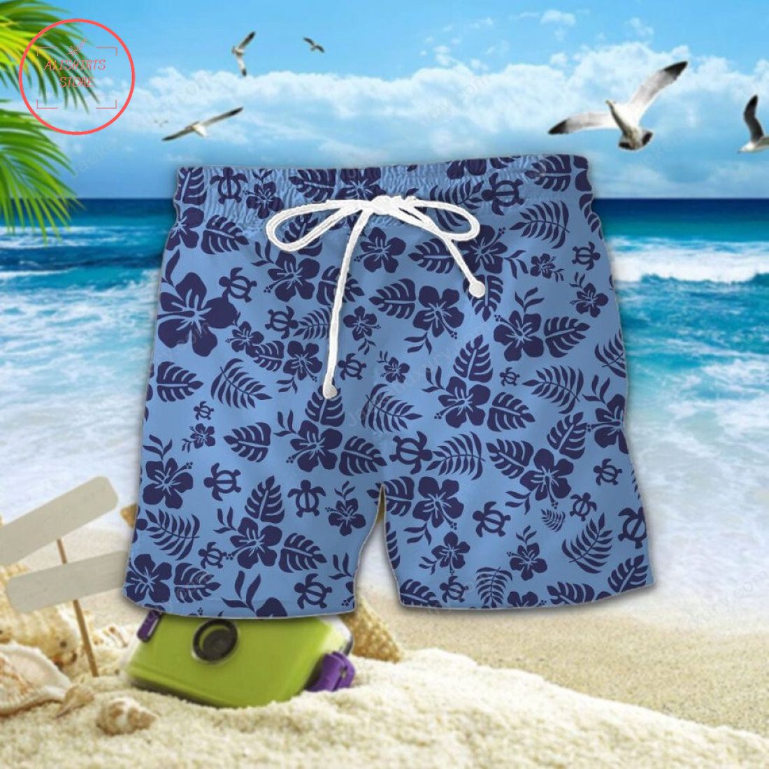 Coventry City FC Aloha Hawaiian Shirt and Beach Shorts