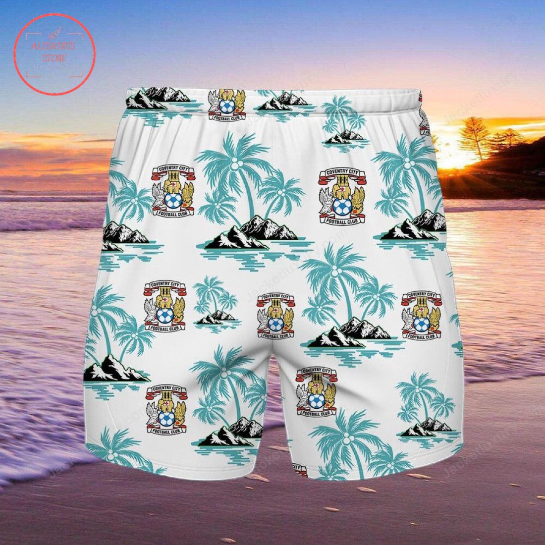 Coventry City FC Hawaiian Shirt and Shorts