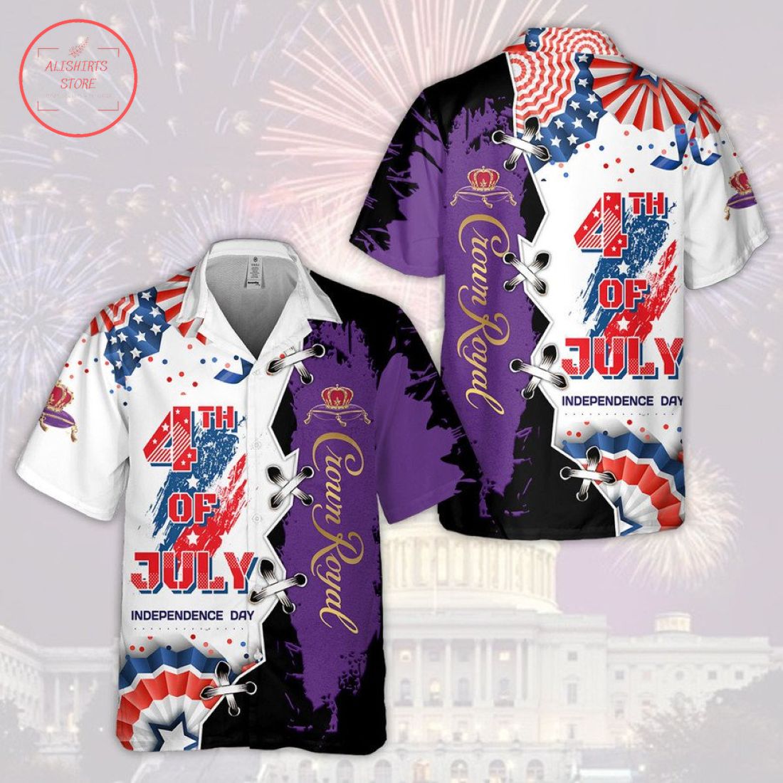 Crown Royal 4th Of July Independence Day Hawaiian Shirt