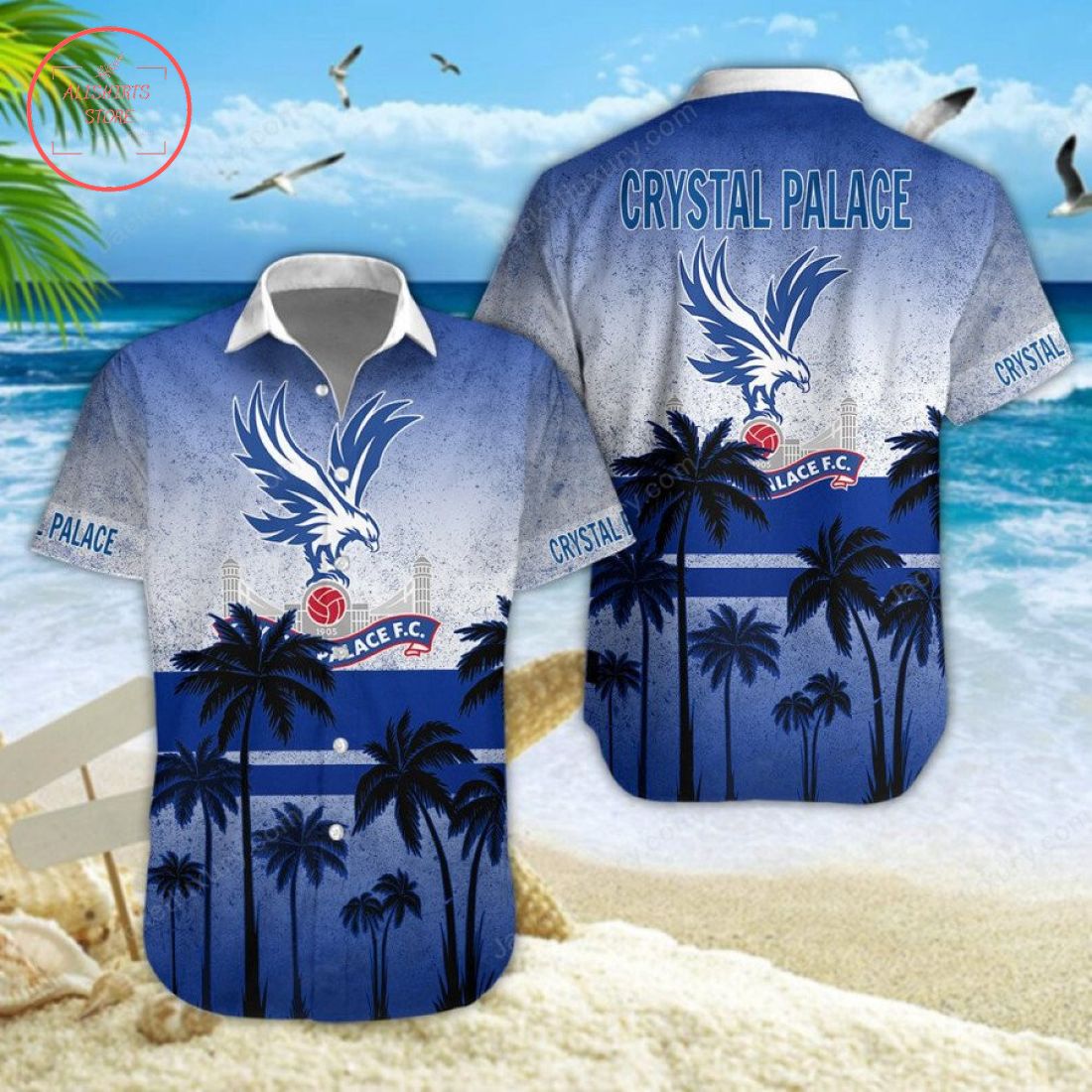 Crystal Palace FC Hawaiian Shirt and Beach Shorts