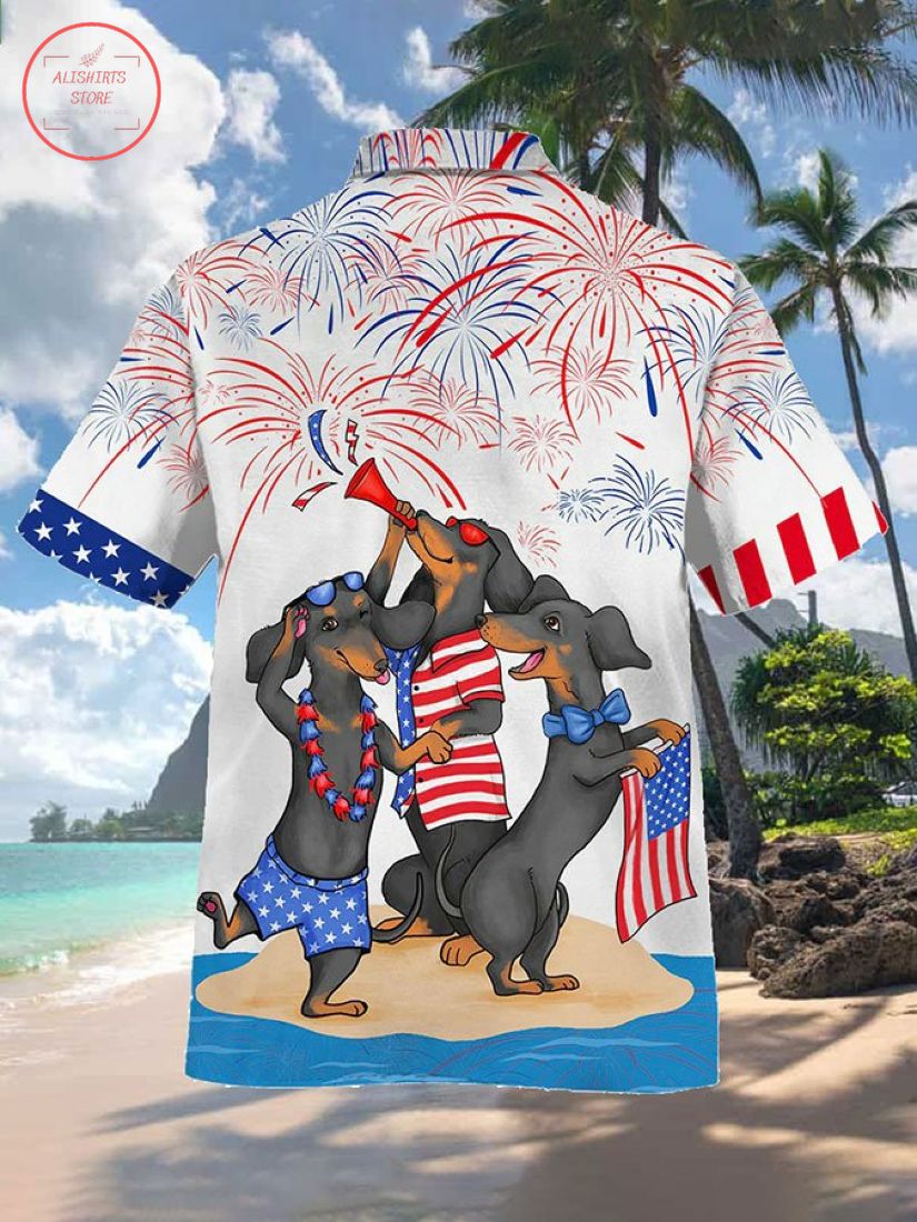 Dachshund Independence Day Is Coming Hawaiian Shirt and Shorts