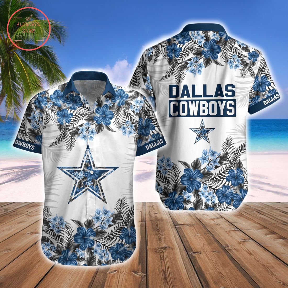 Dallas Cowboys Combo Hawaiian Shirt and Shorts