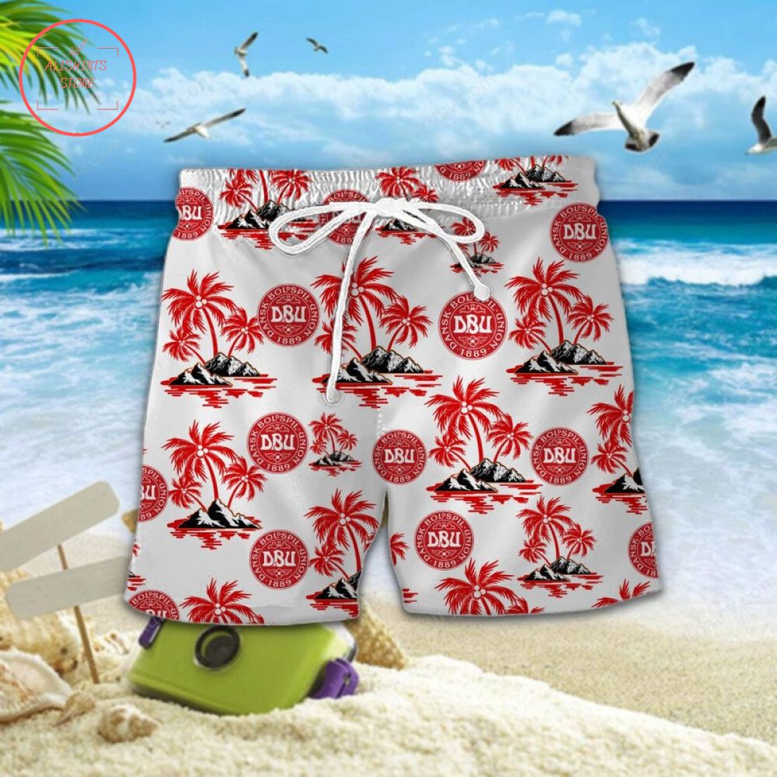 Denmark national football team Hawaiian Shirt and Shorts