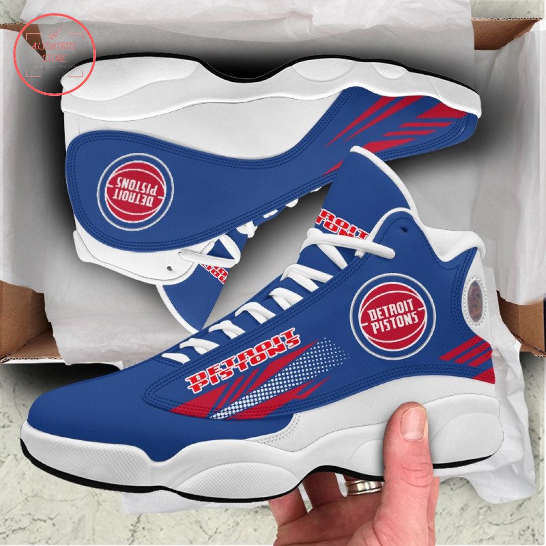 Detroit Pistons Air Jordan 13 Sneaker Shoes